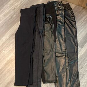 Bundle of 5 size S black leggings